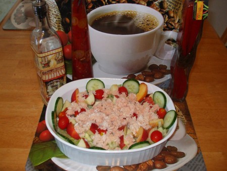 Salade de Légume avec chair de Crabe
